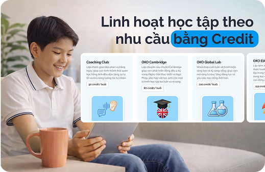 Học viên nam học linh hoạt bằng credit