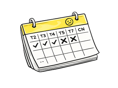 Lỡ bận là mất buổi