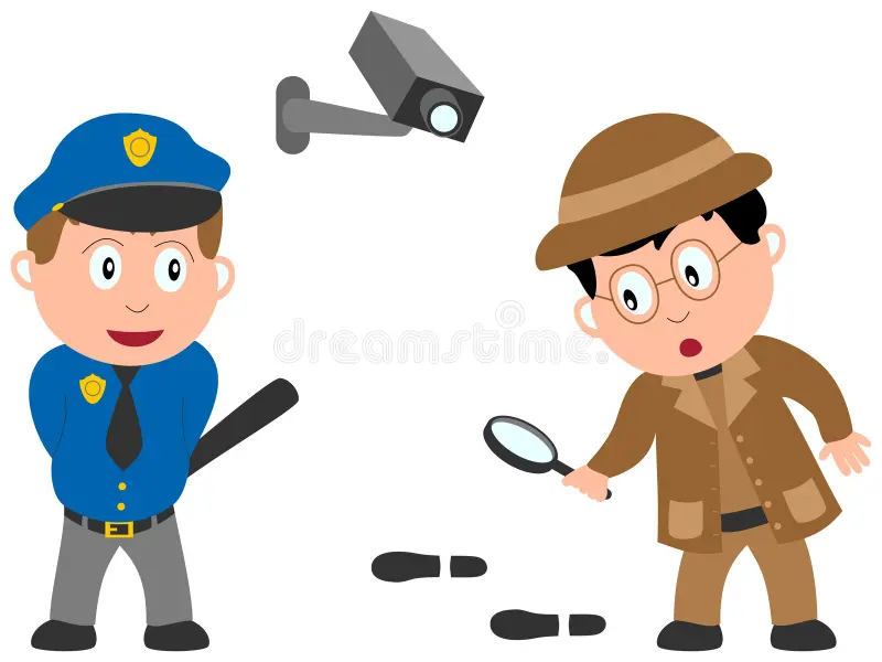 Một ngày trở thành cảnh sát điều tra.