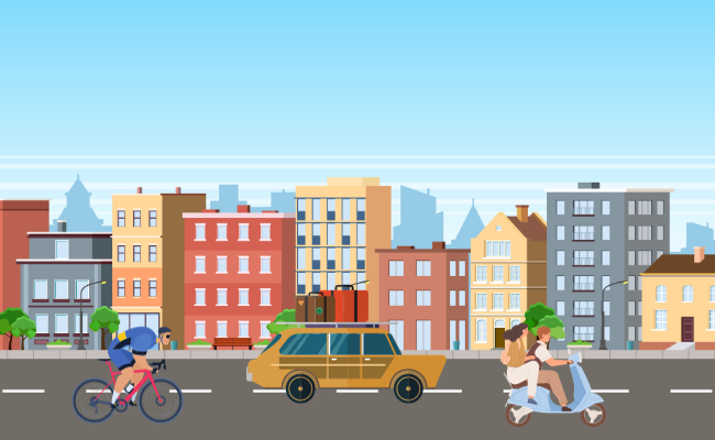 Đi vào thành phố